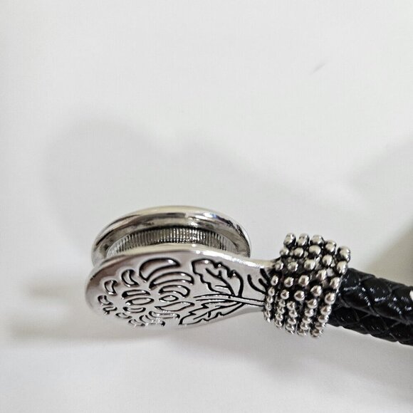 Copper Reflections Timber Wolf Bracelet Copper Metal Leather Native Art Unique - Picture 7 of 13